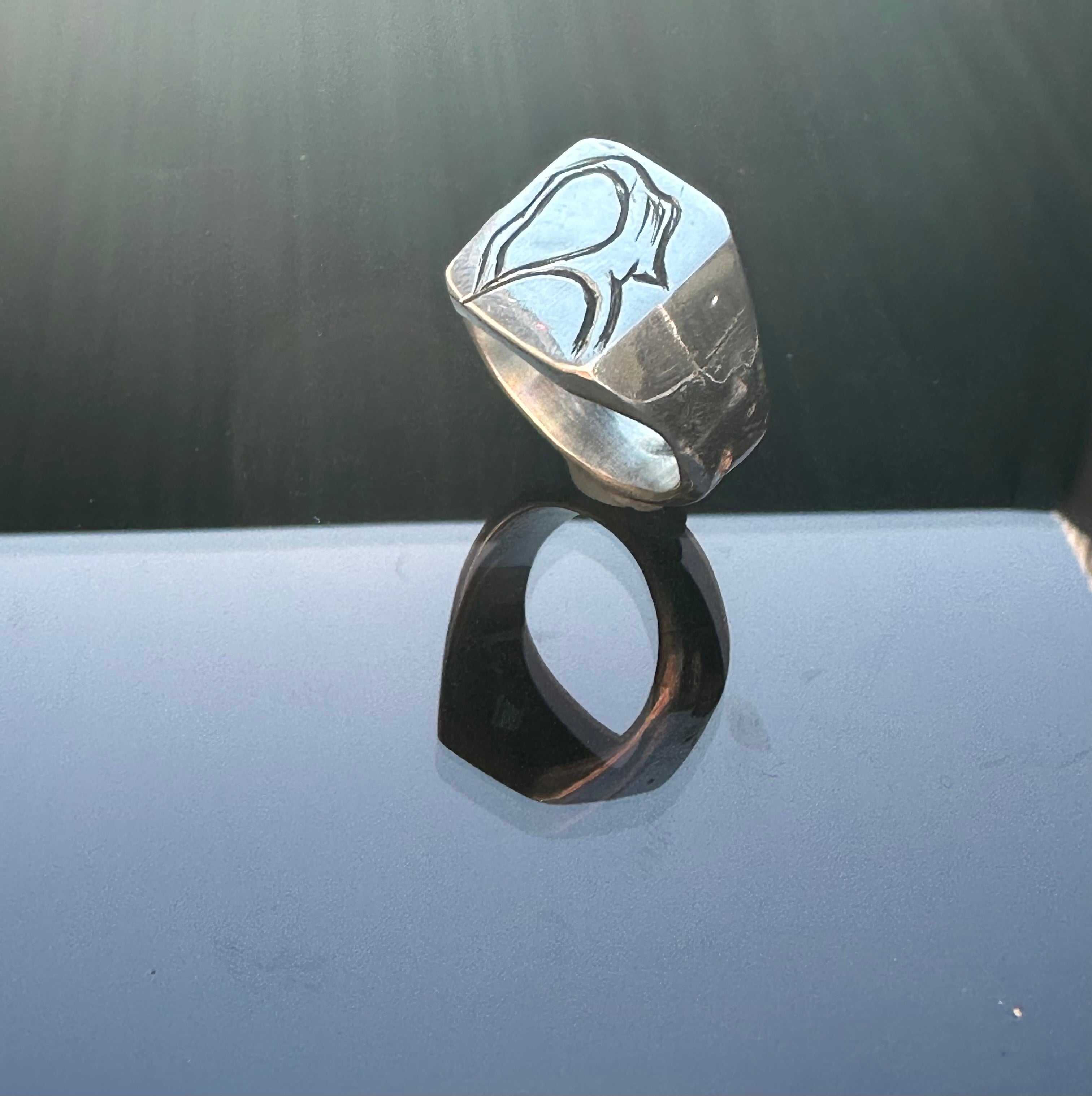 Rip'N'Reap'N  Sterling Silver(925) signet ring